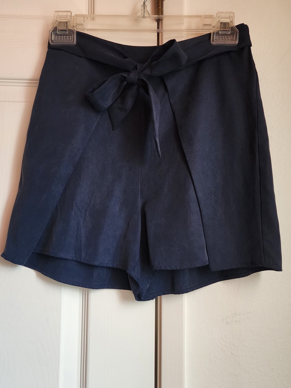 BCBG Navy Tie-Waist Women's Shorts